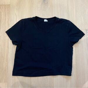 Aritzia | Wilfred Free Black Cropped Boxy Tshirt 🖤